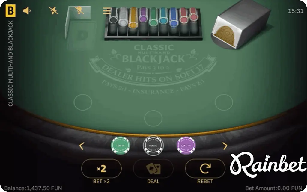 Rainbet Classic Blackjack